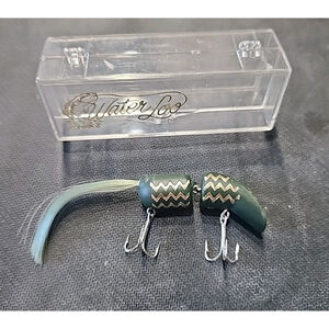Vintage Waterloo Fishing Lure Green Gold Made In USA